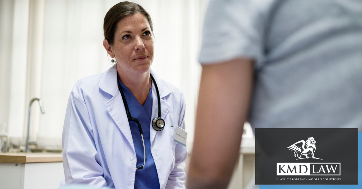 Doctor listening to patient