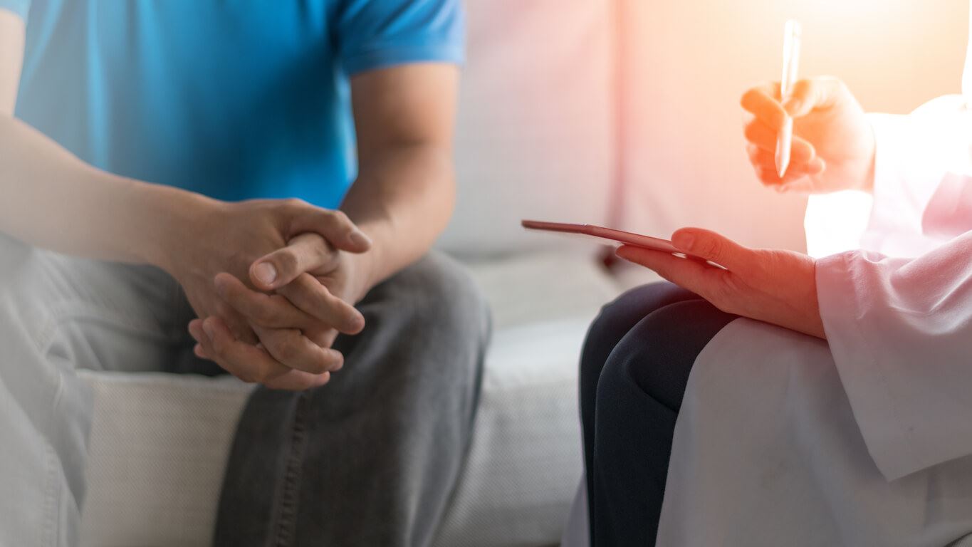 Doctor explaining information to a patient