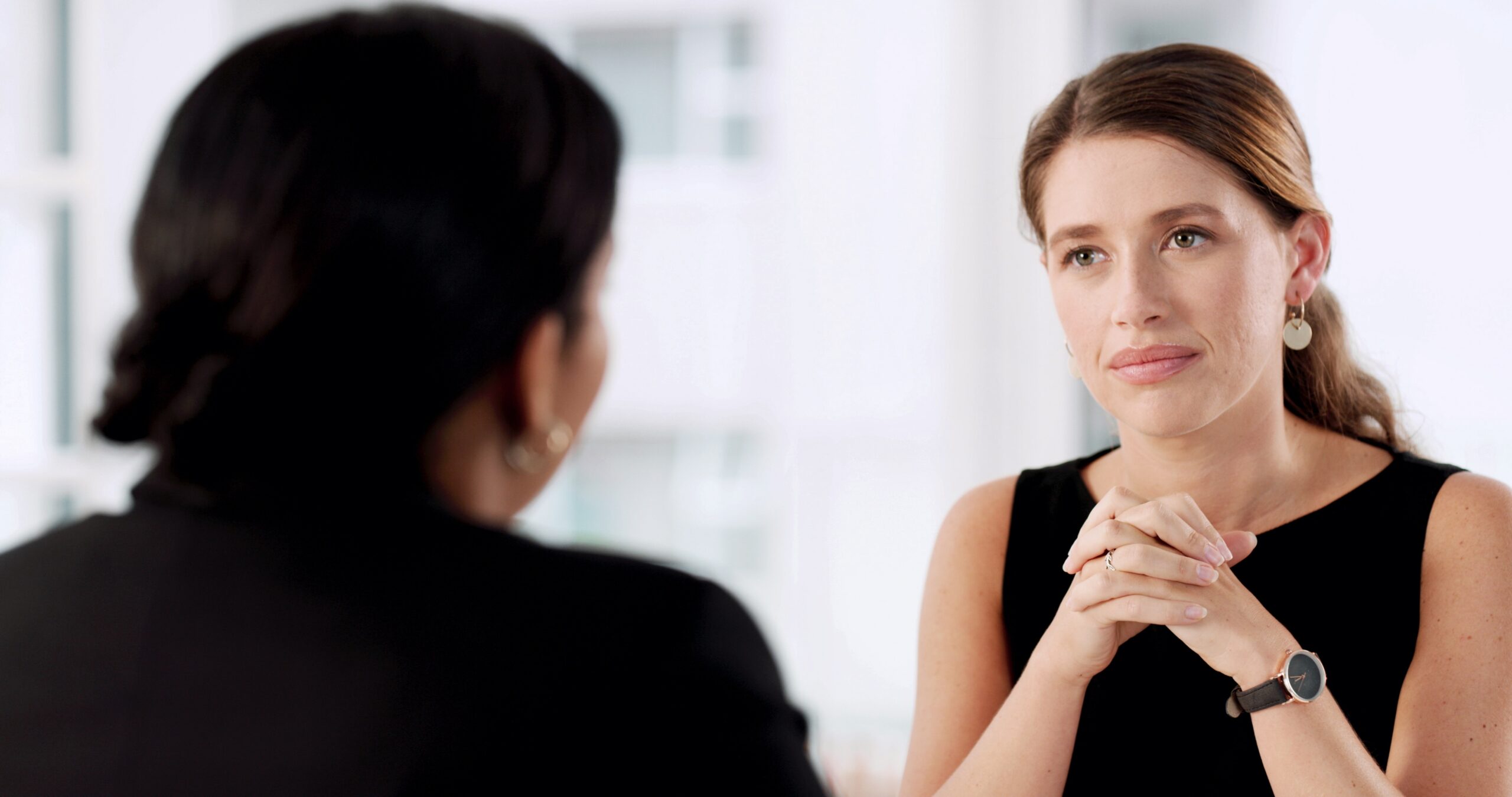 lawyer and client meeting in office